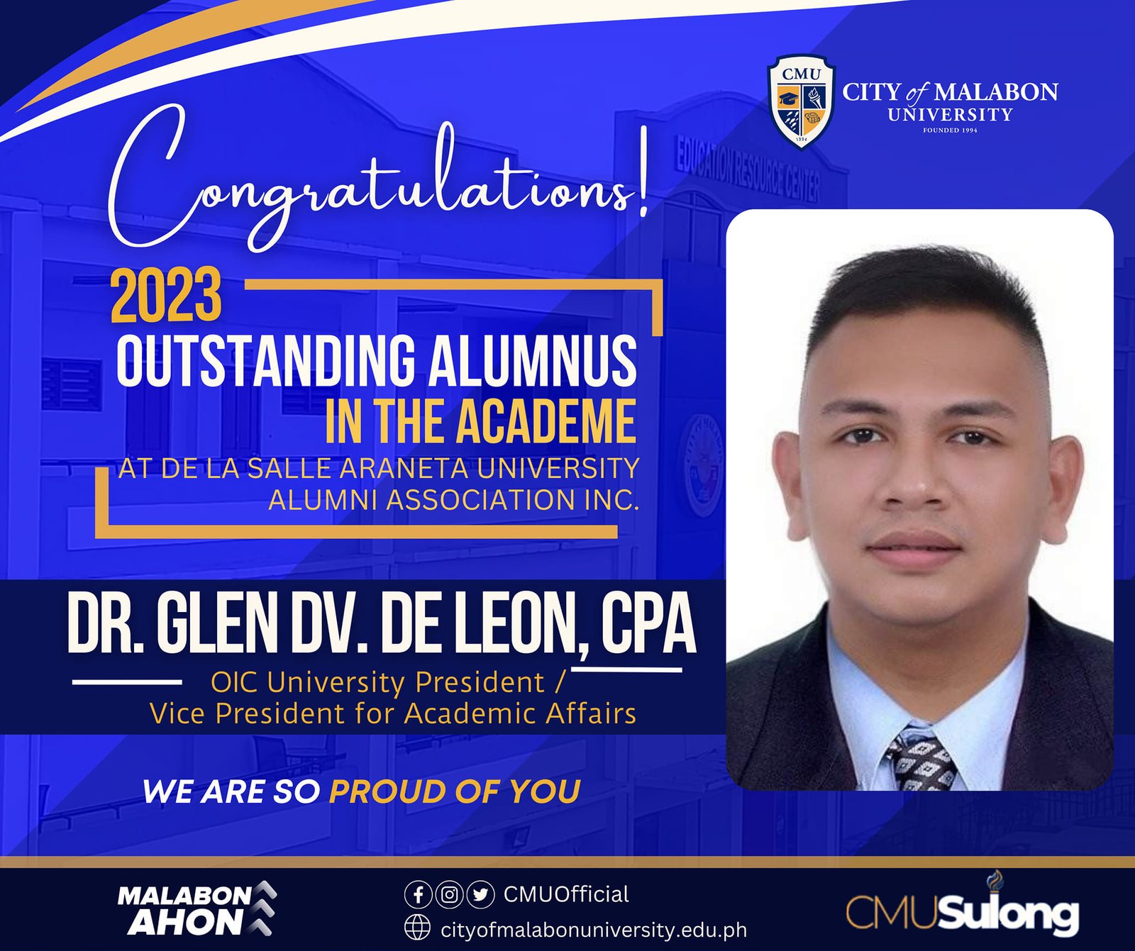 2023 Outstanding Alumnus in the Academe